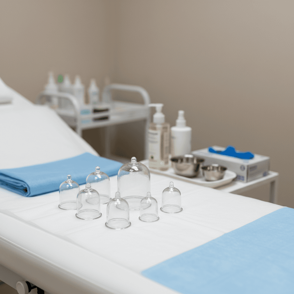 Advanced cupping therapy equipment at the rehabilitation center